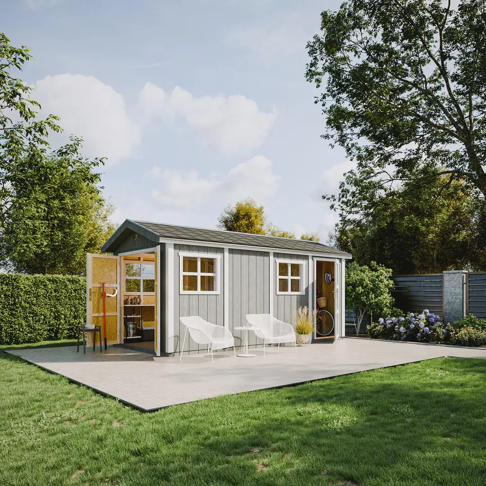 LP® SmartSide® Gartenhaus M915C – 236 × 486 cm – 12 m² – Bild 2