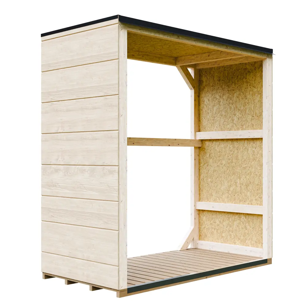 LP® SmartSide® Brennholzlager M980 / Holzunterstand – 153 × 75 cm – 2 m³ – Bild 4