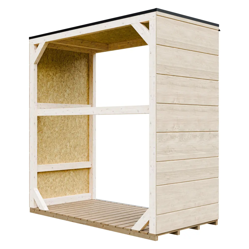 LP® SmartSide® Brennholzlager M980 / Holzunterstand – 153 × 75 cm – 2 m³ – Bild 2