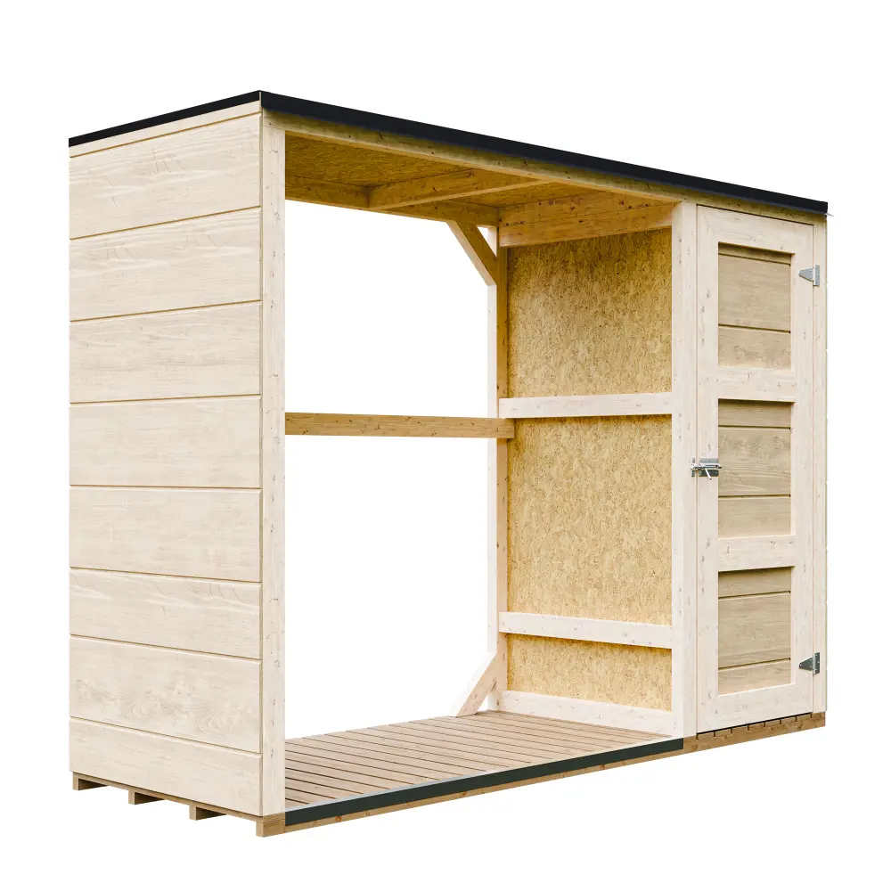 LP® SmartSide® Brennholzlager M981 / Holzunterstand – 217 × 75 cm – 3 m³ – Bild 5