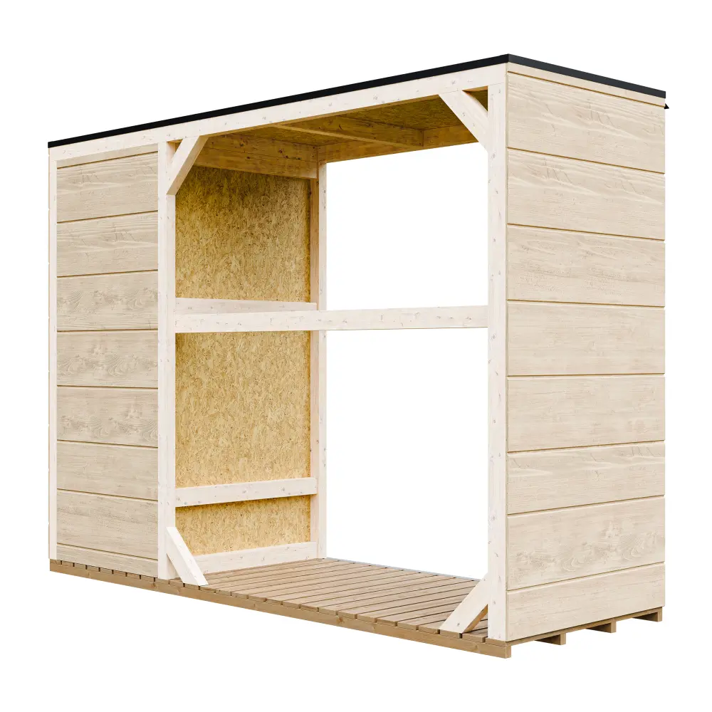 LP® SmartSide® Brennholzlager M981 / Holzunterstand – 217 × 75 cm – 3 m³ – Bild 3