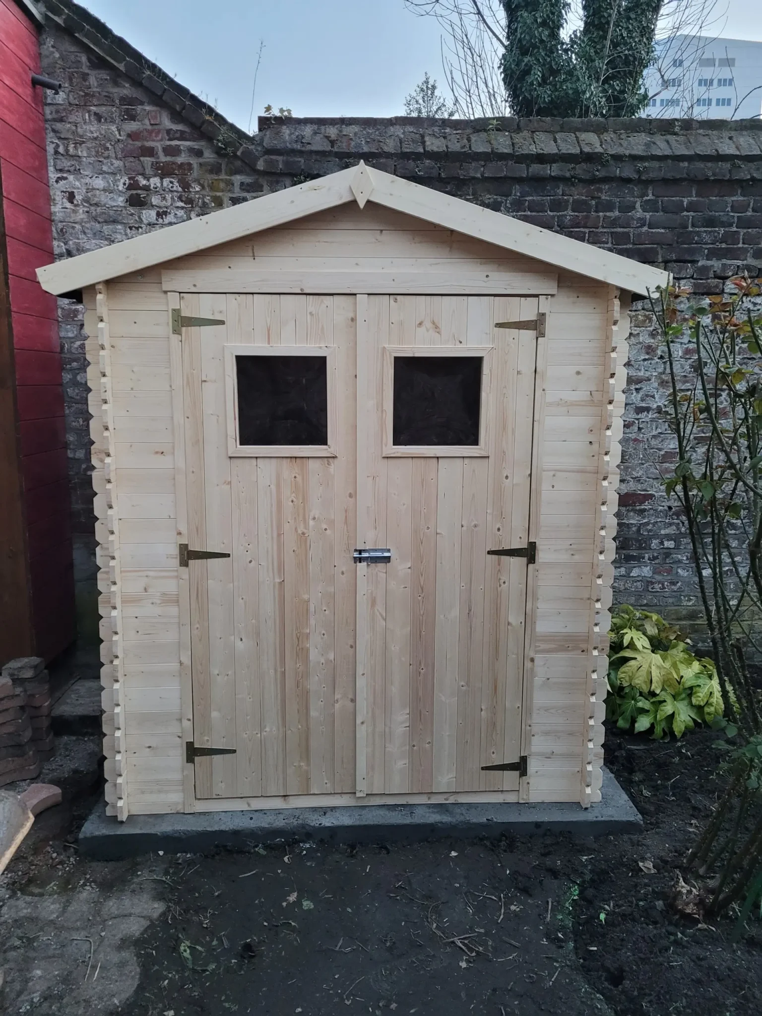 Holz-Gartenhaus M367 Blockbohlen – 180 × 130 cm – 2 m² – Bild 3