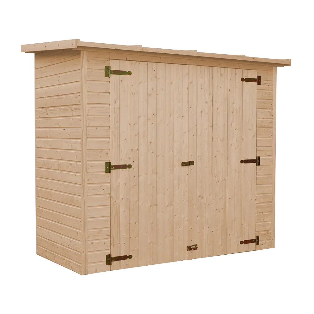 Holz-Geräteschuppen M348 – 205 × 101 cm – 2 m² – Bild 3