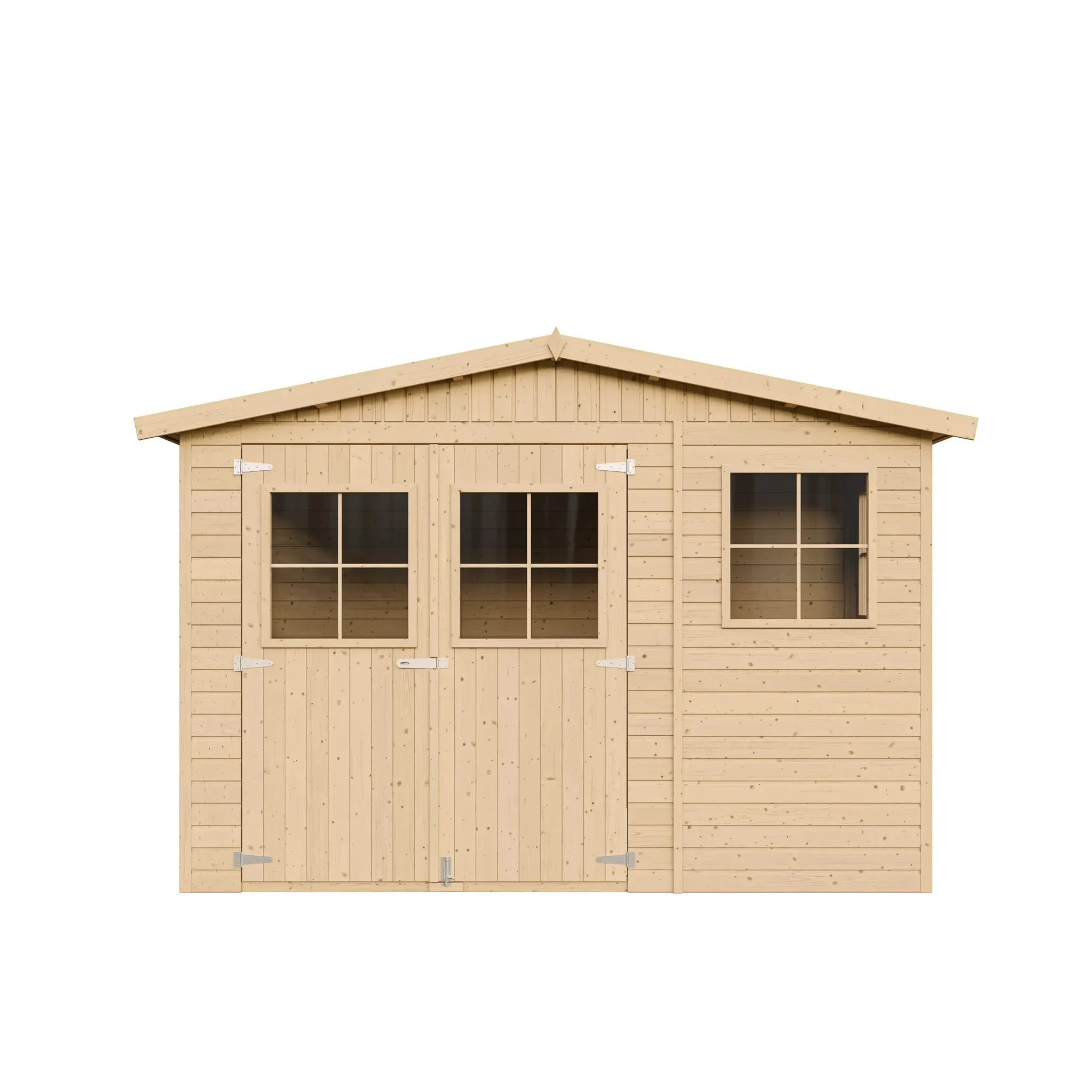 Holz-Gartenhaus M334 Blockbohlen – 303 × 199 cm – 6 m² – Bild 4