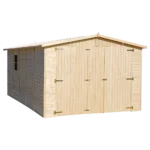 Holzgarage M101 – 493 × 303 cm – 14,94 m²