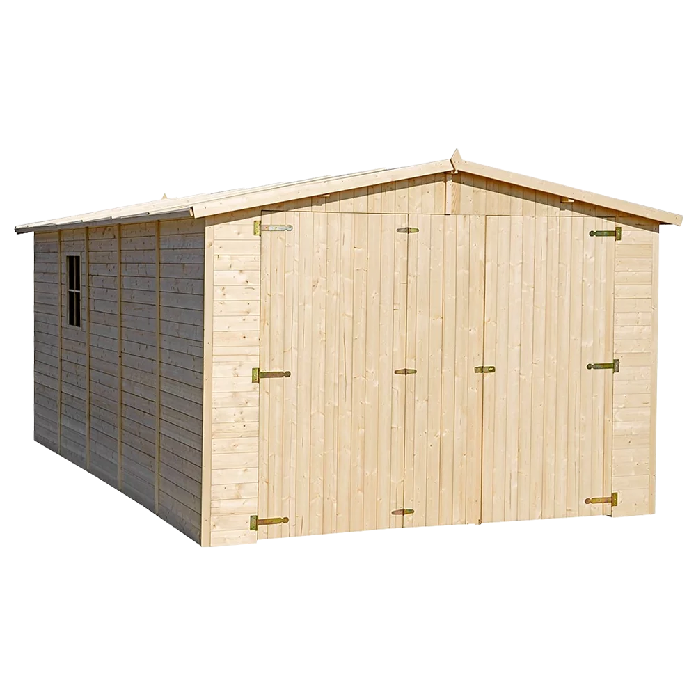 Holzgarage M101 – 493 × 303 cm – 14,94 m²