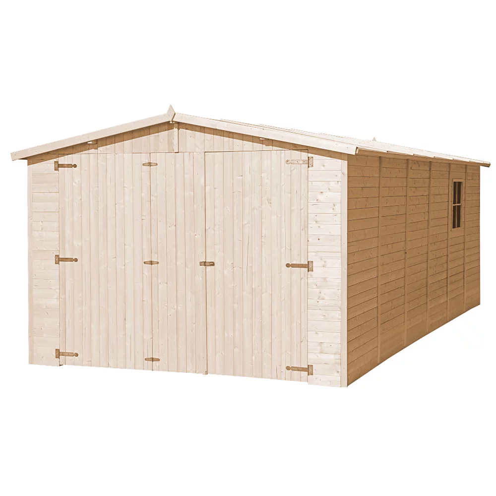 Holzgarage M102 – 591 × 303 cm – 17,91 m² – Bild 2