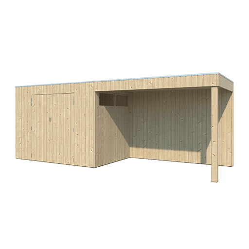 Tuinhuis QBV 600 x 198 brede latjes - 8111EXT300