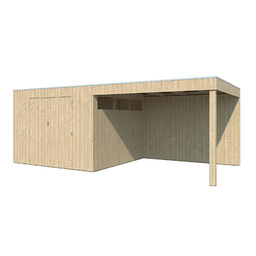 Tuinhuis QBV 600 x 298 brede latjes - 8112EXT300