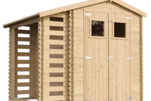 Houten tuinhuis M386 blokhut – 256 x 200 cm – 5 m2