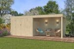 Tuinhuis QBV 600 x 198 brede latjes - 8111EXT300