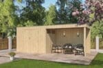 Tuinhuis QBV 600 x 198 smalle latjes - 8311EXT300