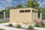 Tuinhuis QBV 399 x 298 smalle latjes - 8313