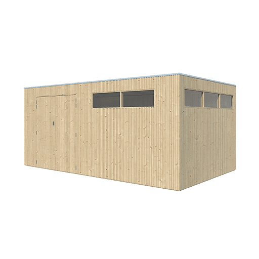 Tuinhuis QBV 500 x 298 smalle latjes - 8314 - Afbeelding 3