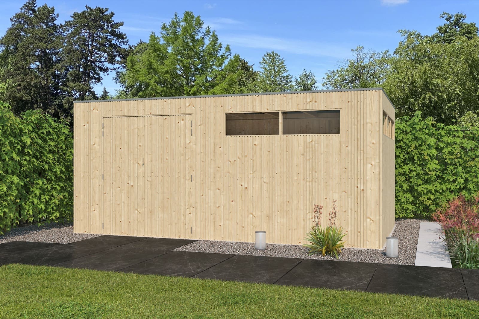 Tuinhuis QBV 500 x 298 smalle latjes - 8314
