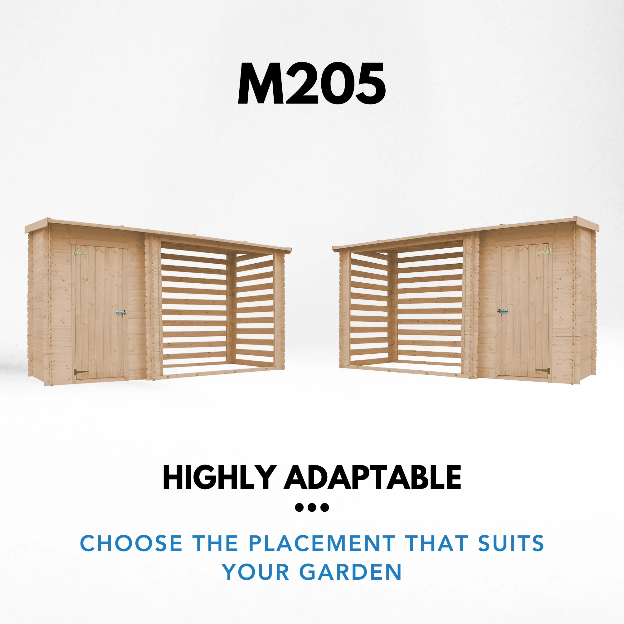 Houtopslag M205 voor brandhout - 344 x 130cm - 4m3 - Image 9